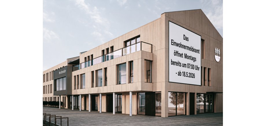 Bürgerzentrum mit Plakat andere Öffnungszeiten Bürgerzentrum mit Plakat andere Öffnungszeiten
