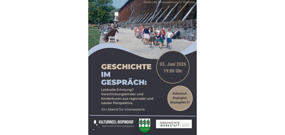 Plakat Einladung 3.6. mit einer Kindergruppe vor den Salinen Plakat Einladung 3.6. mit einer Kindergruppe vor den Salinen